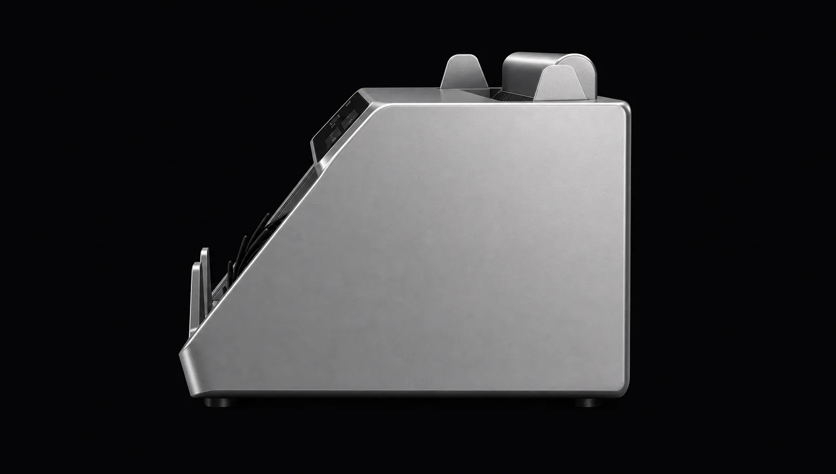 Side profile of the MONOLITH C1 showing its wedge silhouette